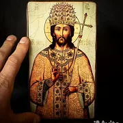 Подарочная икона "Христос - Великий Архиерей " — фотография 2