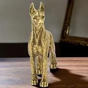 Ручная работа: Бронзовая миниатюра «Дог», 55×13×62 мм — фотография 1