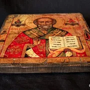 Святой Николай Угодник". Икона — оригинальный подарок — фотография 7