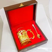Латунный подстаканник «Полиция» — красивый подарок — фотография 4