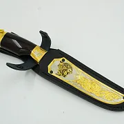 На память: Украшенный нож «Ягуар» №1 — фотография 3