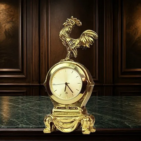 Часы с фигурой петуха — необычный подарок