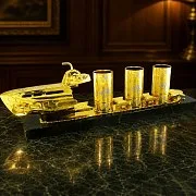 В подарок: Водочный набор на троих "Морской". Златоуст — фотография 1