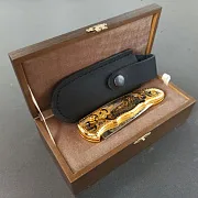 Складной нож «Тигр лежит» в подарок — фотография 2