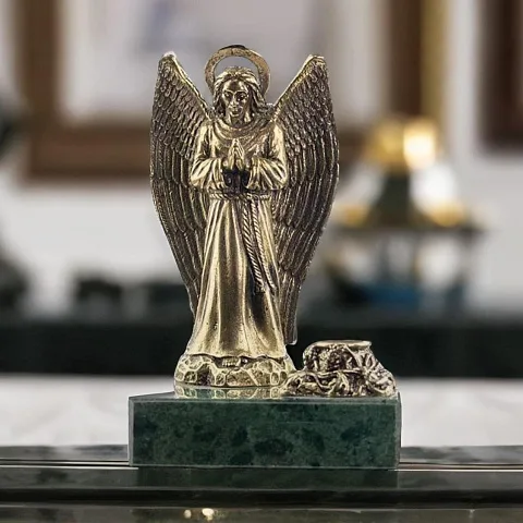 Бронзовая статуэтка «Ангел. Большой» с подсвечником — красивый подарок