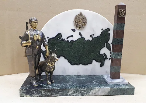 Бронзовый сувенир «Рубежи России» в подарок