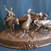 Подарочная композиция из бронзы «Табун лошадей» — фотография 2