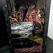 Нарды под стеклом «BMW X5» — оригинальный подарок — фотография 1