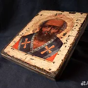 Икона святого Николая под старину — необычный подарок — фотография 6