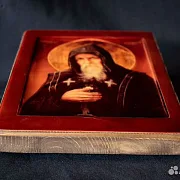 На память: Икона "Свт, Преподобный Серафим Вырицкий" — фотография 3