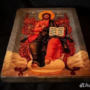Икона "Христос Вседежитель на Престоле" — оригинальный подарок — фотография 4