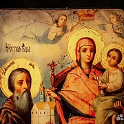 Икона Богоматери "Домостроительница" +подставка — оригинальный подарок — фотография 7