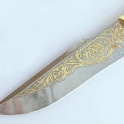 В подарок: Украшенный дамасский нож №8 — фотография 5