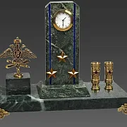 Часы «Погон» с гербом ВВС и подставками в подарок — фотография 2